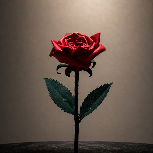 Leather Rose - Rouge