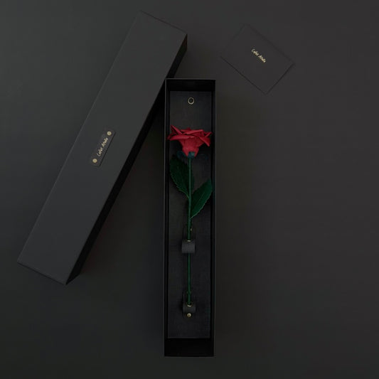Leather Rose - Rouge